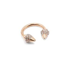 RETAIL $45 Kinsley Armelle Spike Collection Rose Gold Bling Ring*Gold Plated